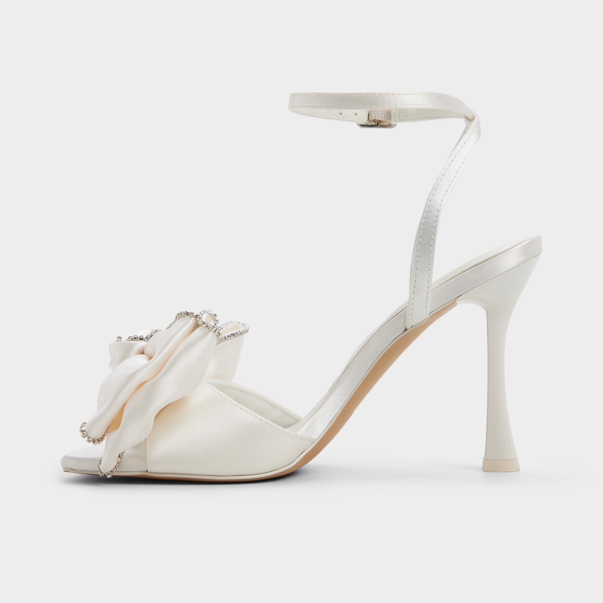 Aldo Tinsel in Other White - Strappy heeled sandal, Stiletto heel Women