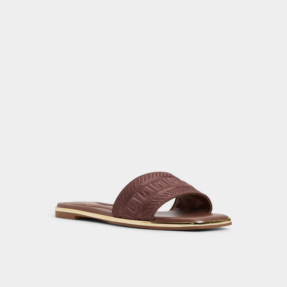 Aldo Oceania Medium Brown Women's Flats - Slide sandal Women