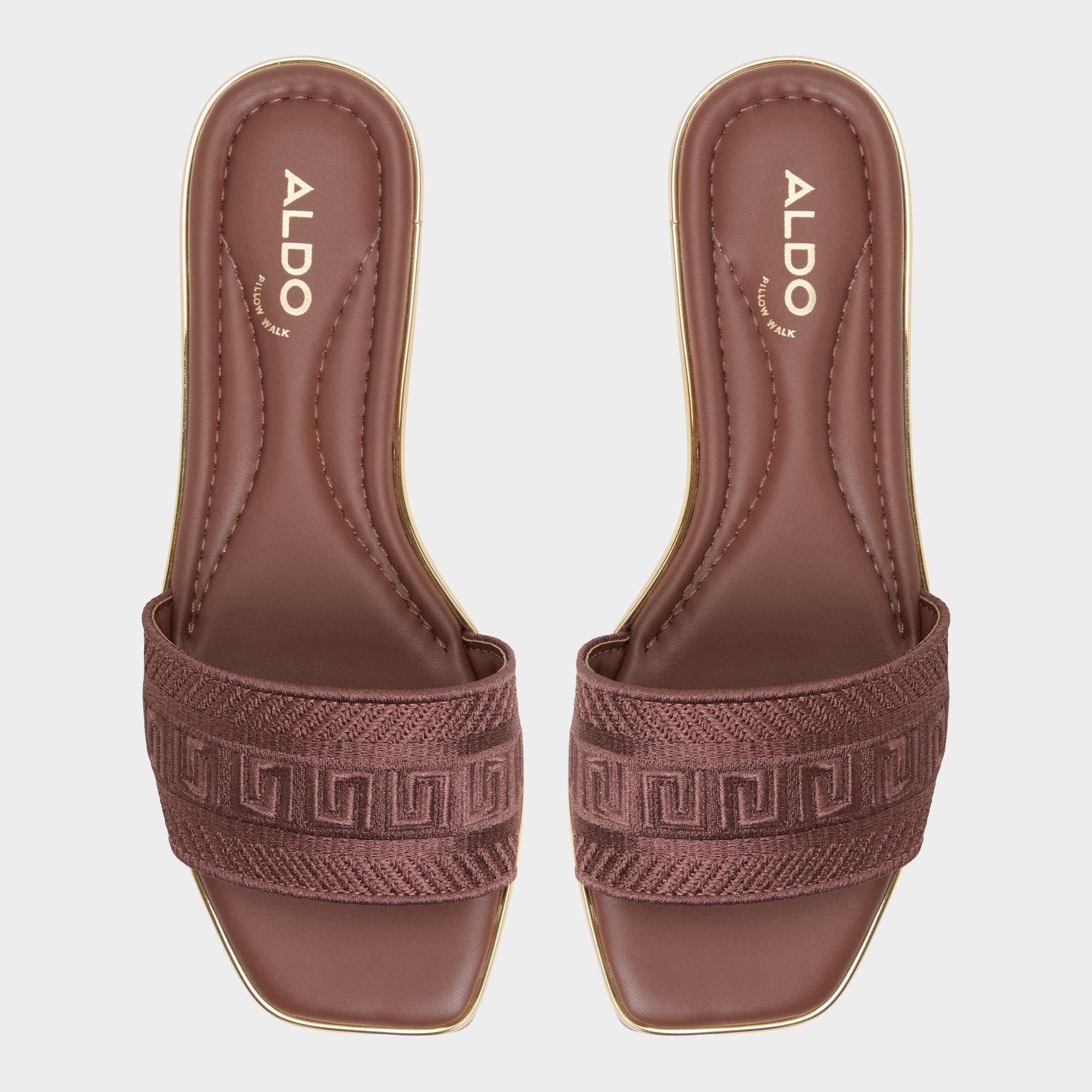 Aldo Oceania Medium Brown Women's Flats - Slide sandal Women