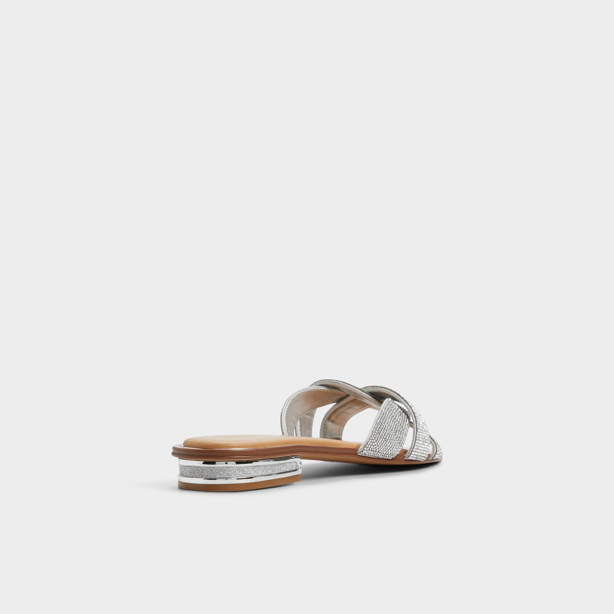 Aldo Ormeley Silver Women's Iridescent metallics - Slide sandal Women