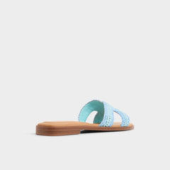 Aldo Itsandal Blue Combo Women's Flats - Slide sandal Women
