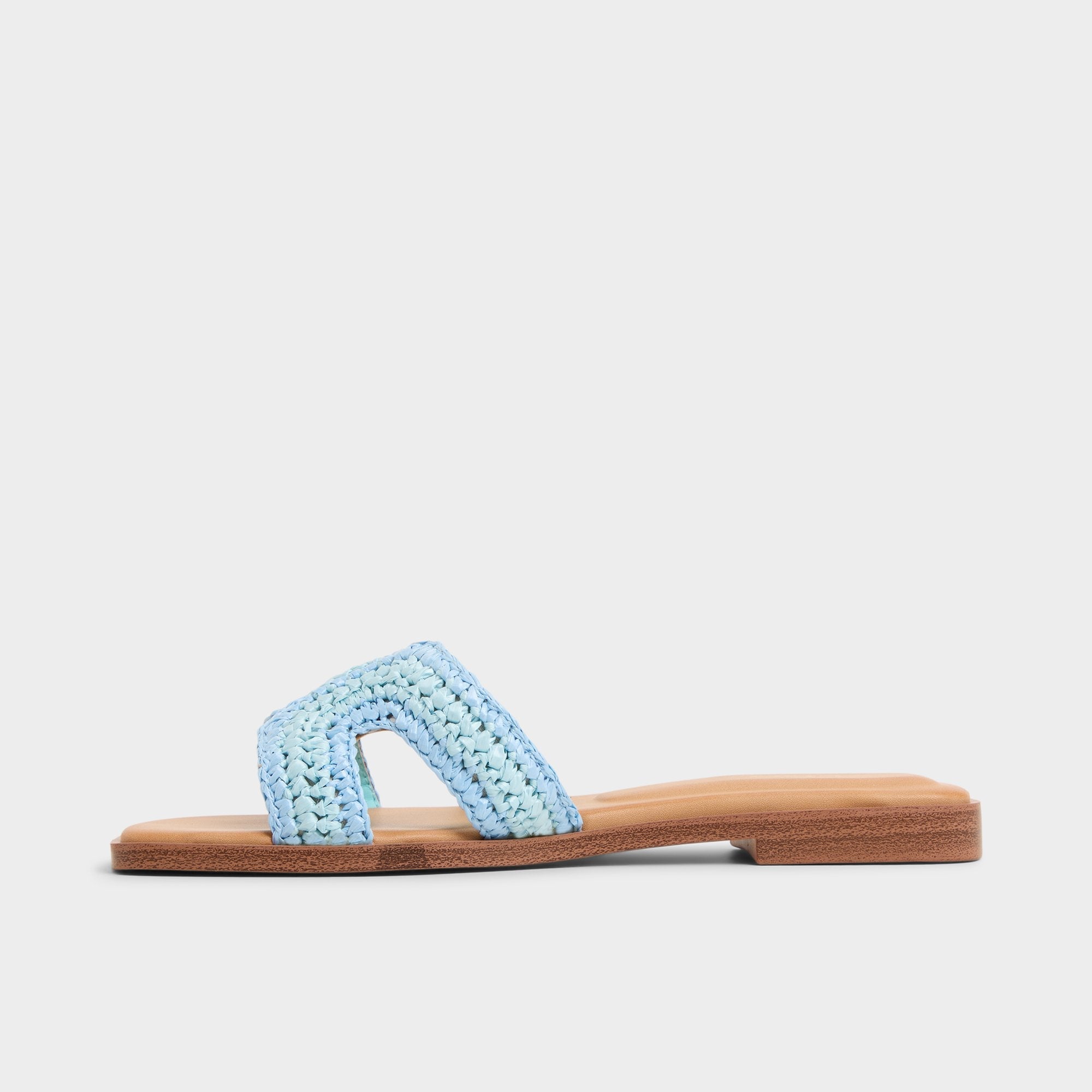 Aldo Itsandal Blue Combo Women's Flats - Slide sandal Women