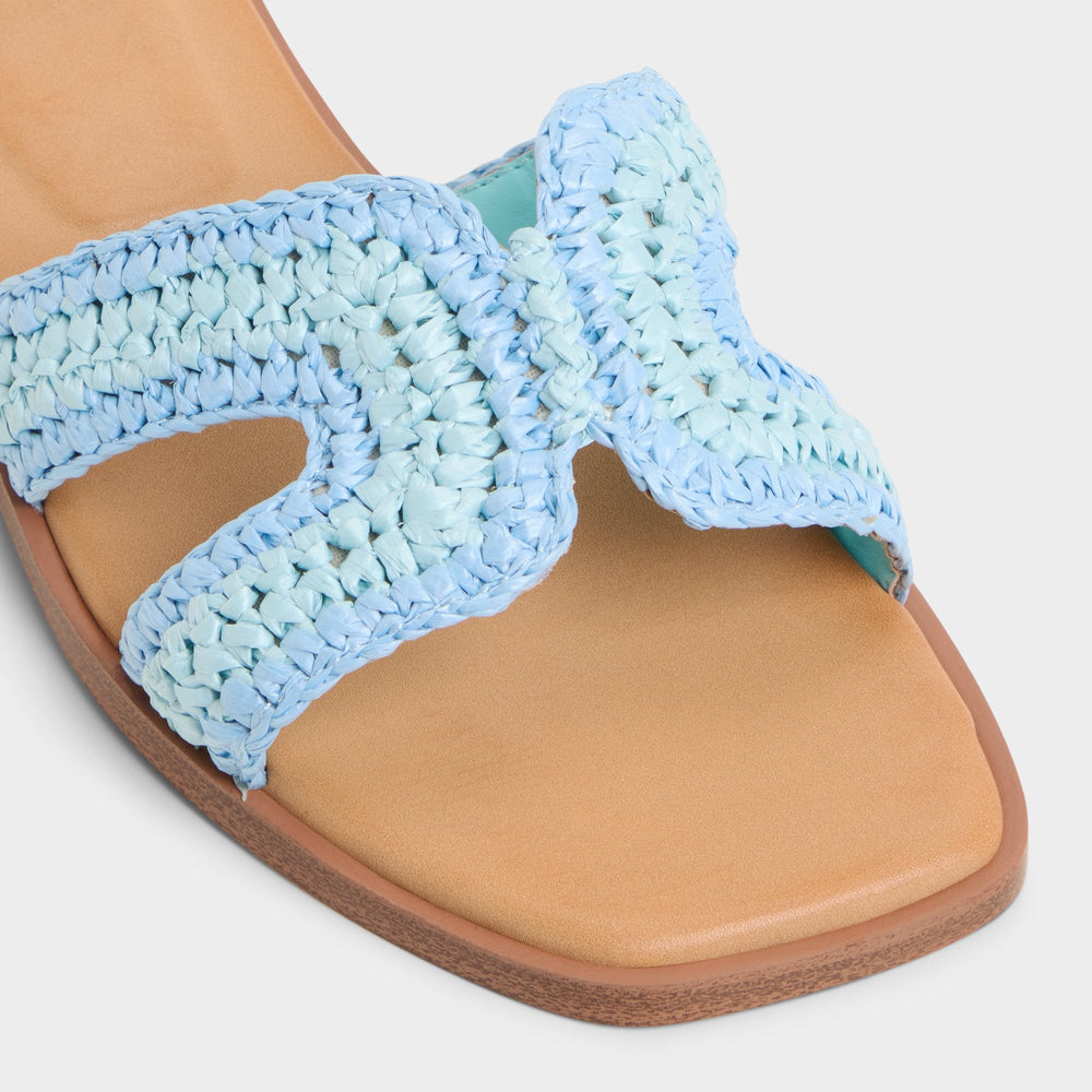 Aldo Itsandal Blue Combo Women's Flats - Slide sandal Women