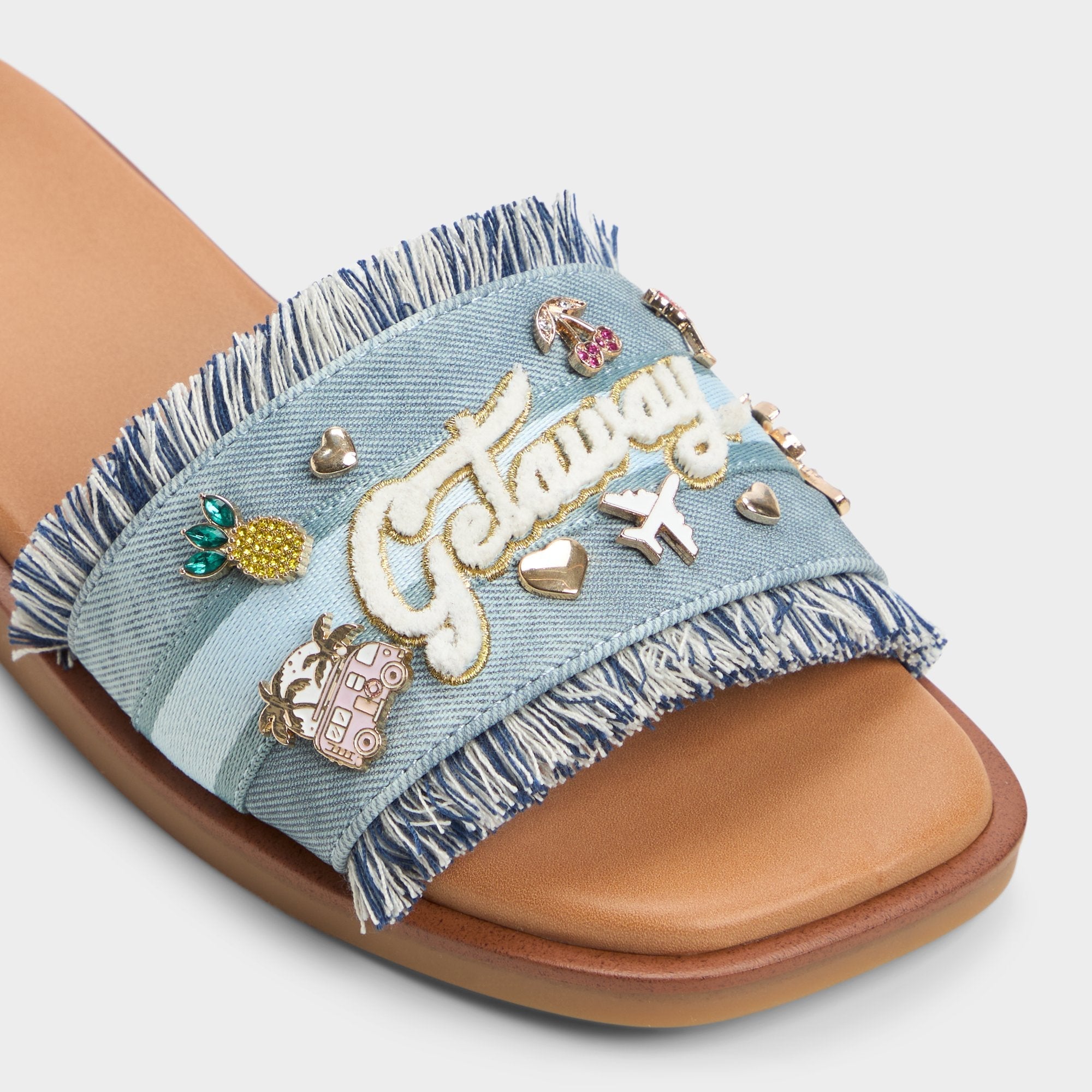 Aldo Beachside Denim Women's Flats - Slide sandal Women