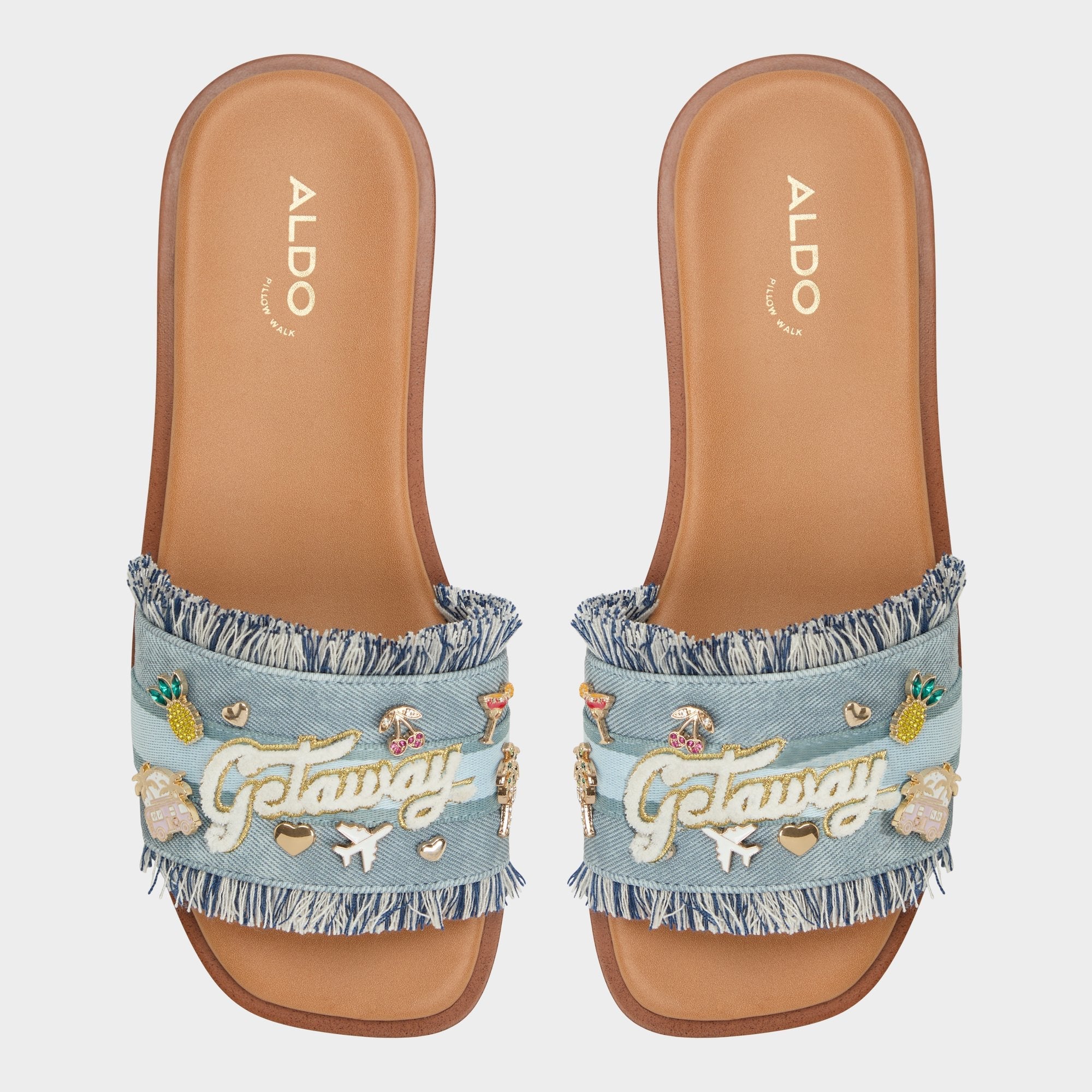 Aldo Beachside Denim Women's Flats - Slide sandal Women