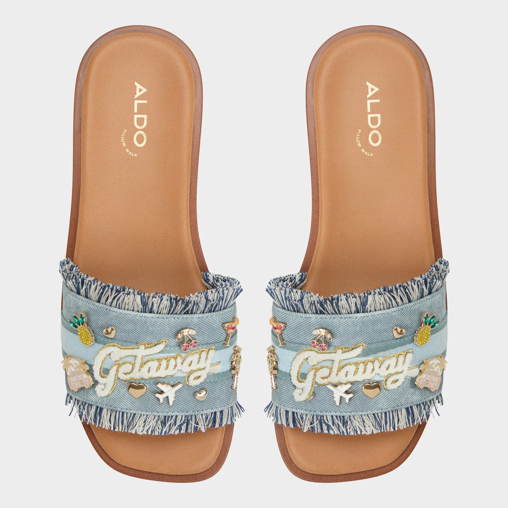 Aldo Beachside Denim Women's Flats - Slide sandal Women
