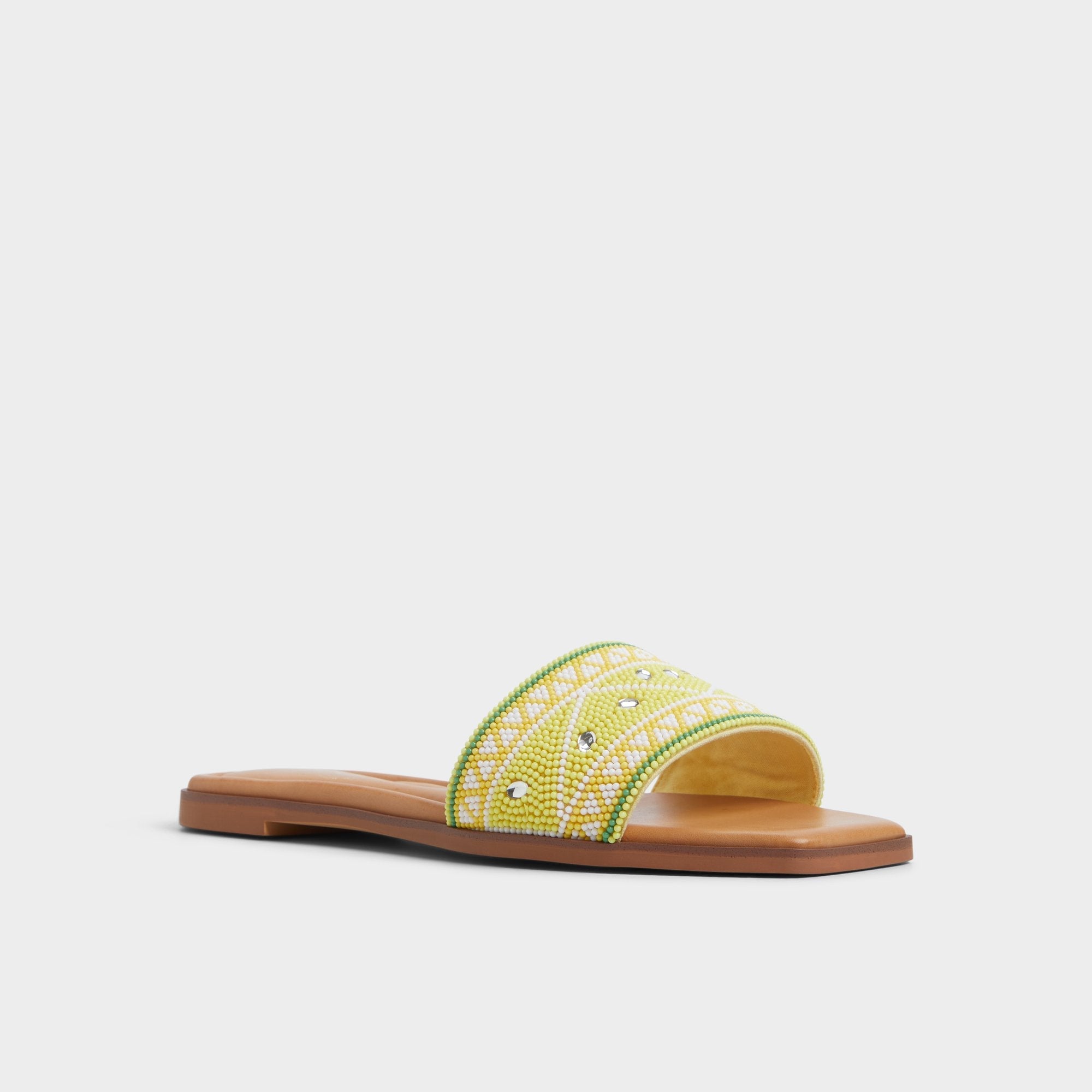 Aldo Seavacay Bright Yellow Women's Travel essentials - Slide sandal Women