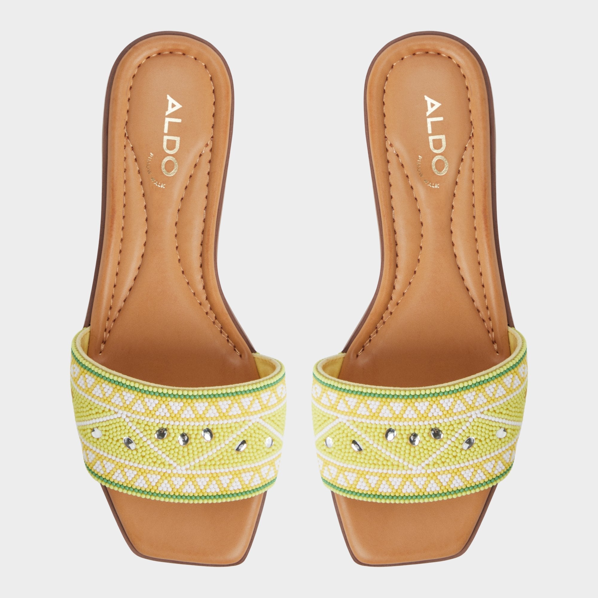 Aldo Seavacay Bright Yellow Women's Travel essentials - Slide sandal Women