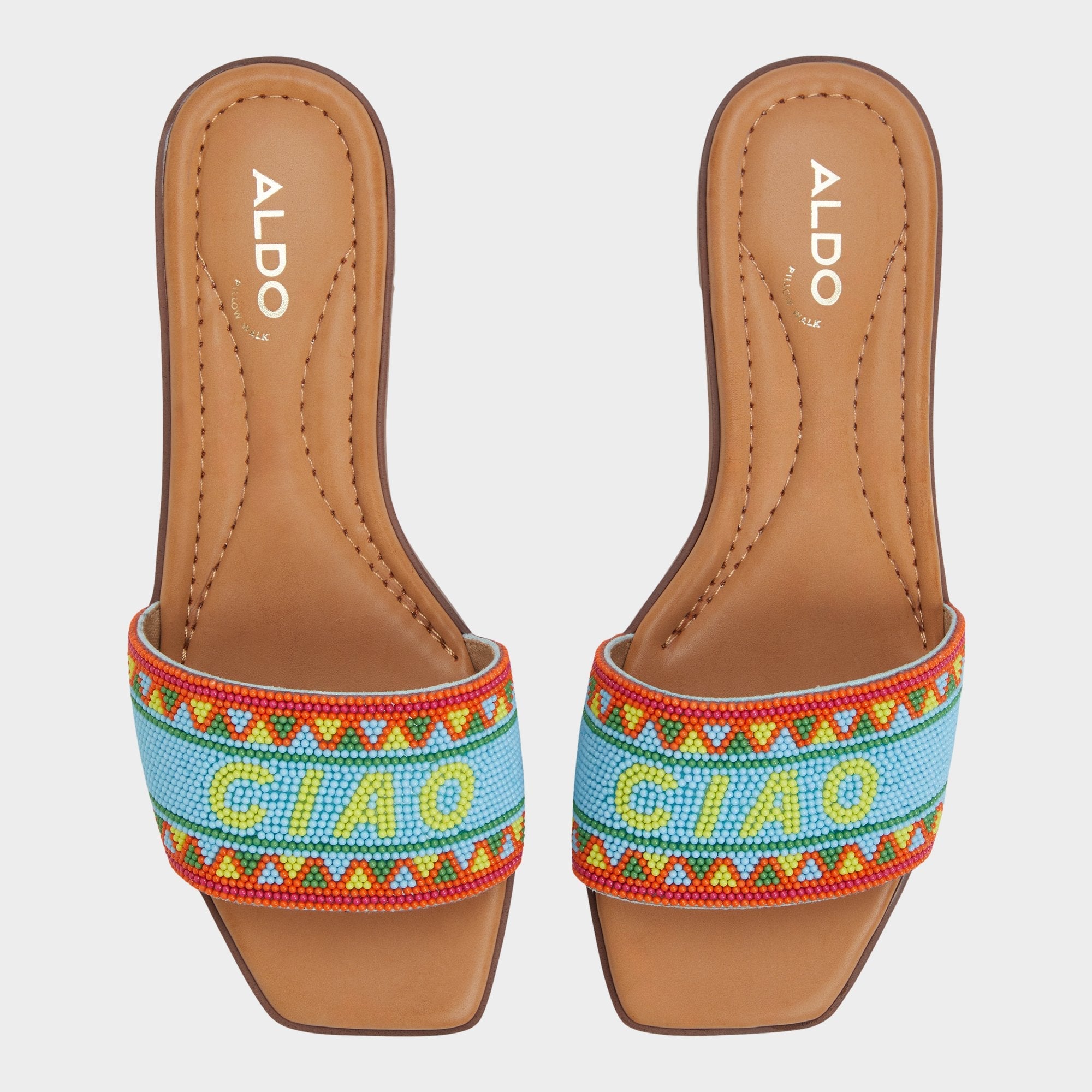 Aldo Seavacay Bright Multi Women's Flats - Slide sandal Women