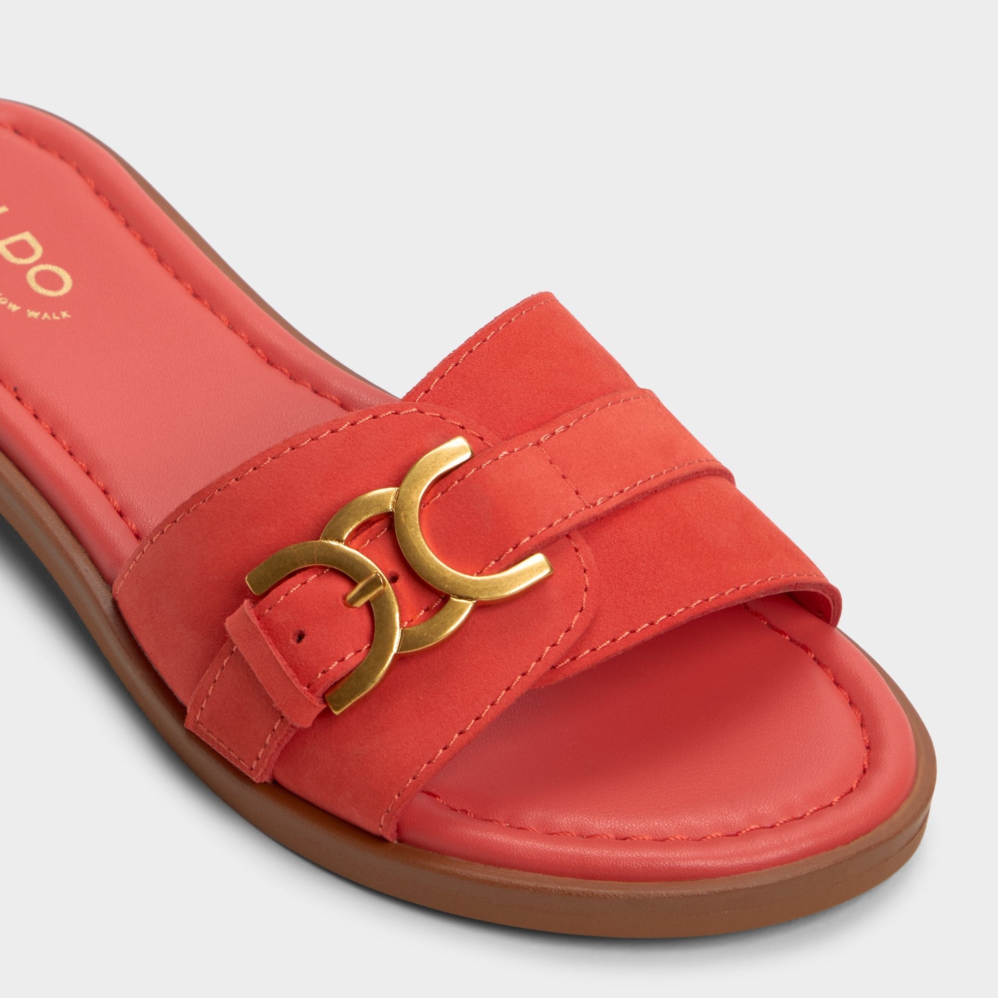Aldo Dallaedar Medium Red Women's Flats - Slide sandal Women