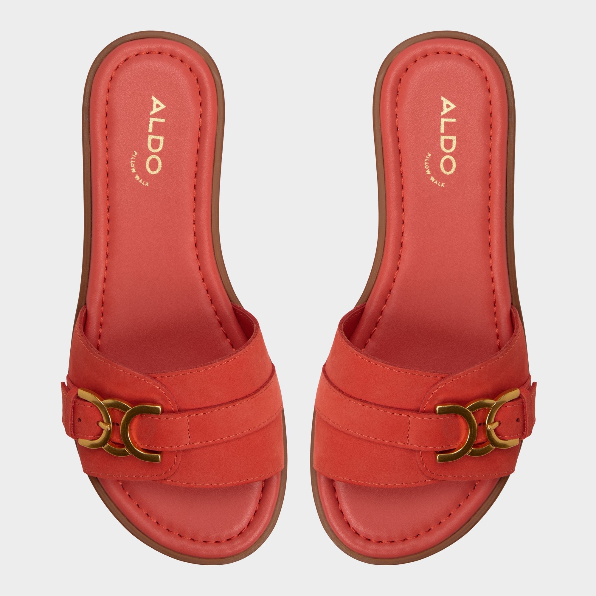 Aldo Dallaedar Medium Red Women's Flats - Slide sandal Women