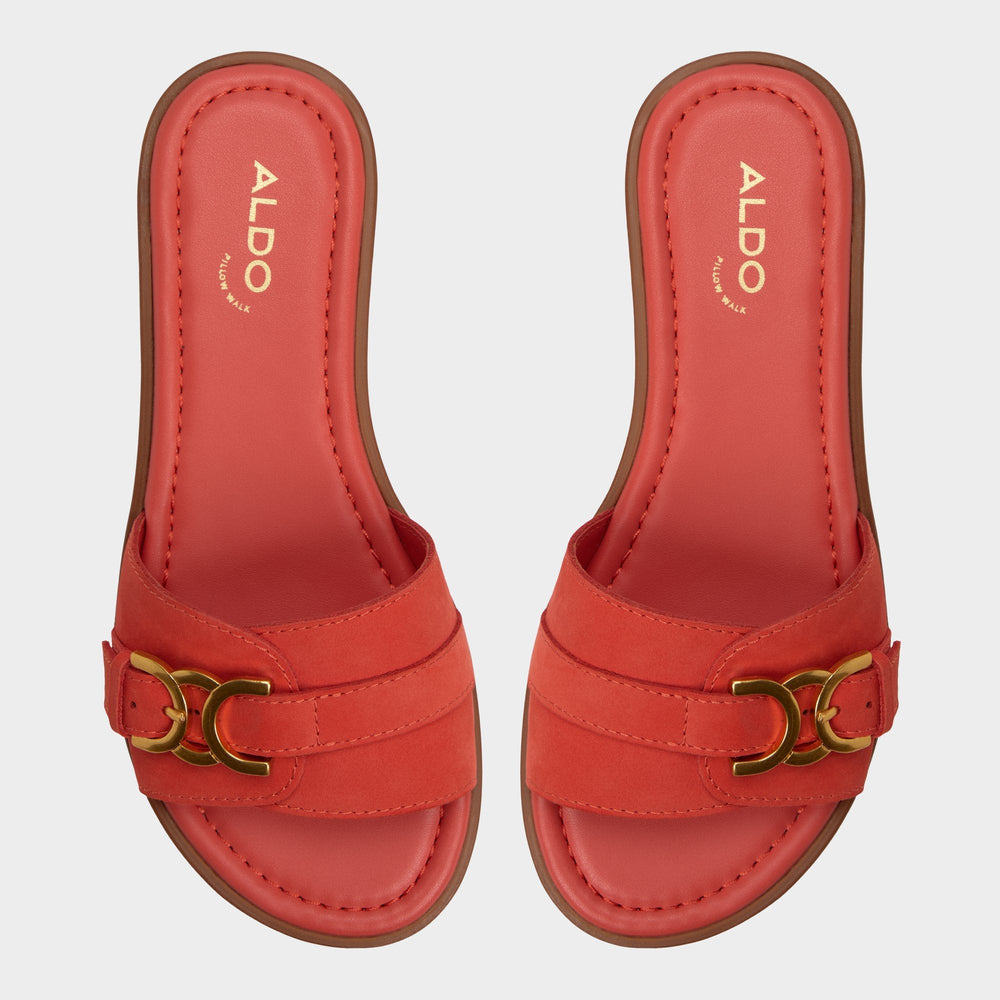 Aldo Dallaedar Medium Red Women's Flats - Slide sandal Women