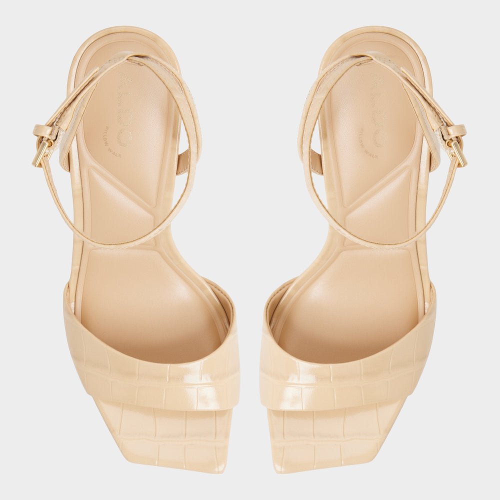 Aldo Harmonious in Medium Beige - Strappy heeled sandal Women