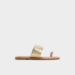 Aldo Beachwalk Gold Women's Iridescent metallics - Slide sandal Women
