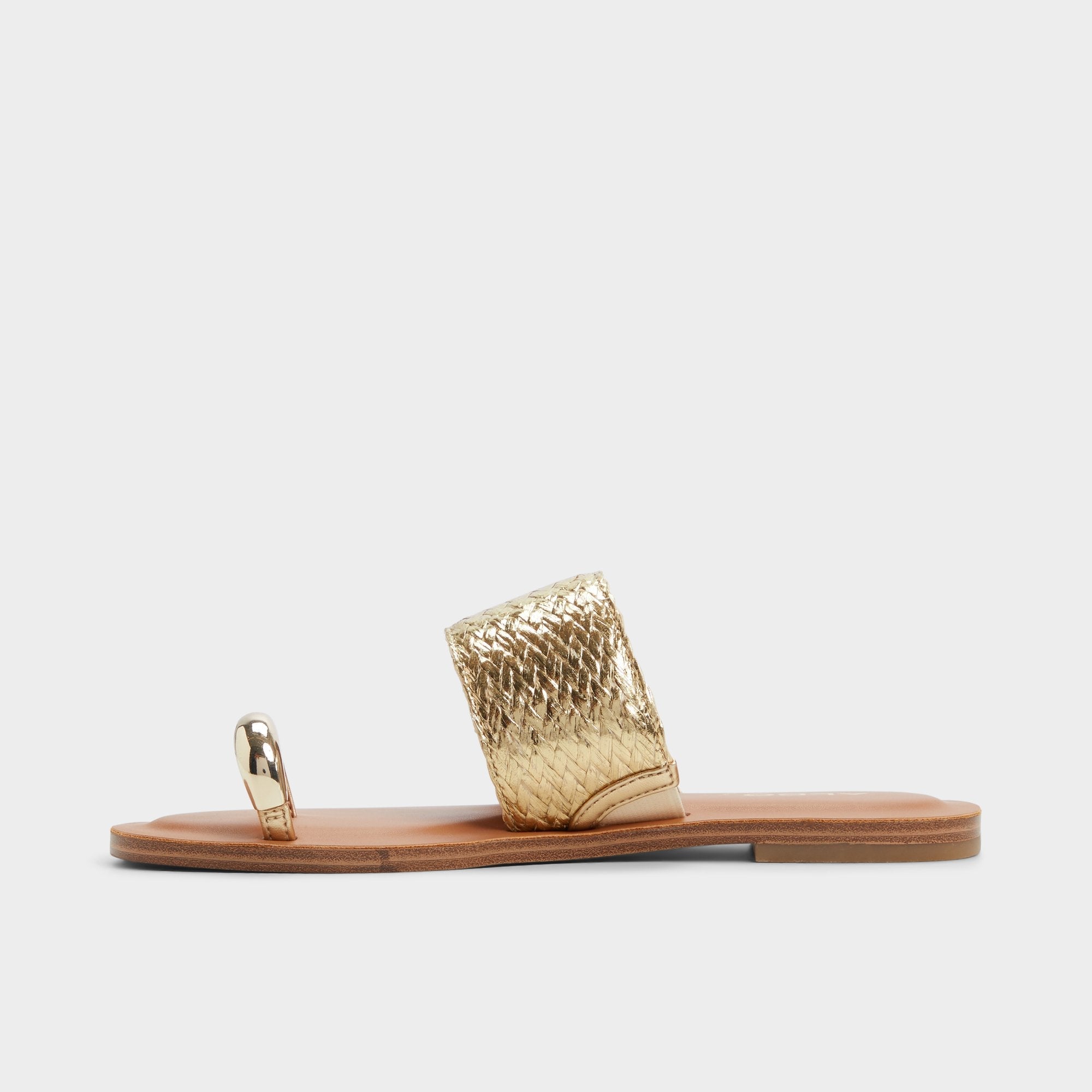 Aldo Beachwalk Gold Women's Iridescent metallics - Slide sandal Women