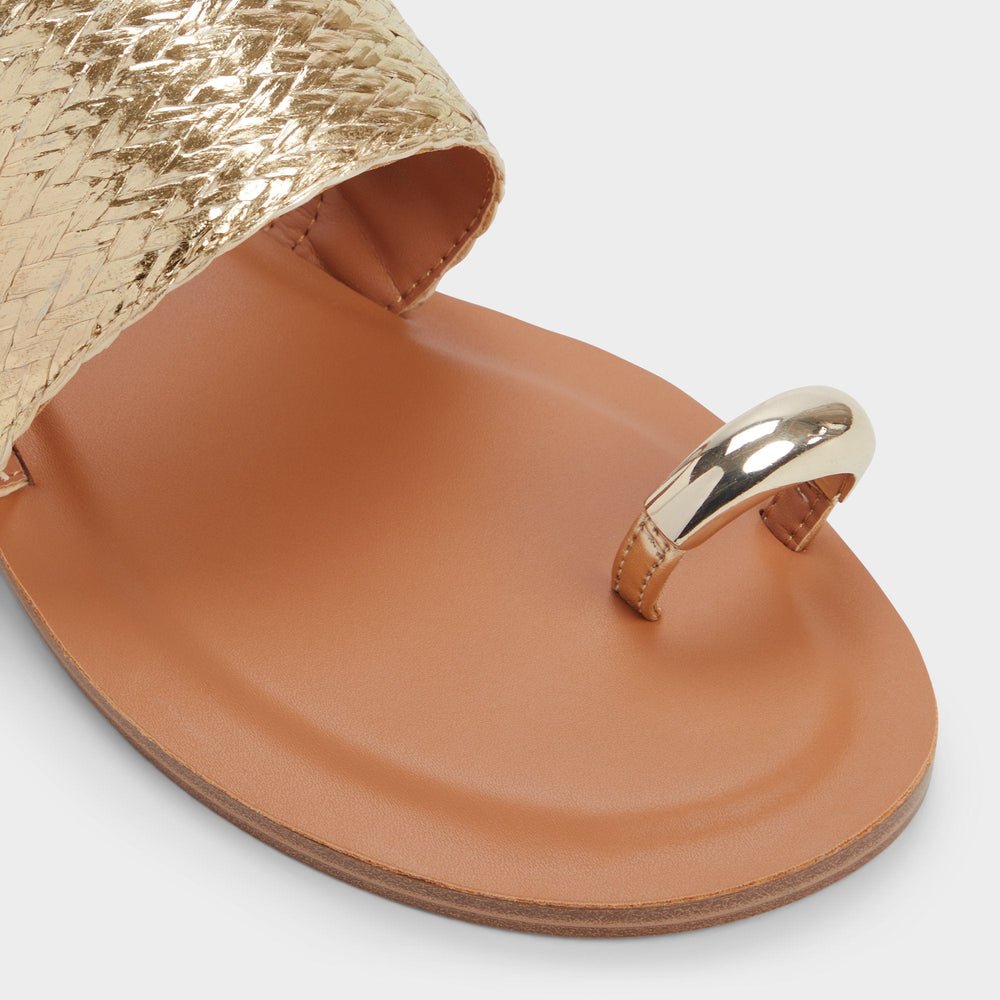 Aldo Beachwalk Gold Women's Iridescent metallics - Slide sandal Women