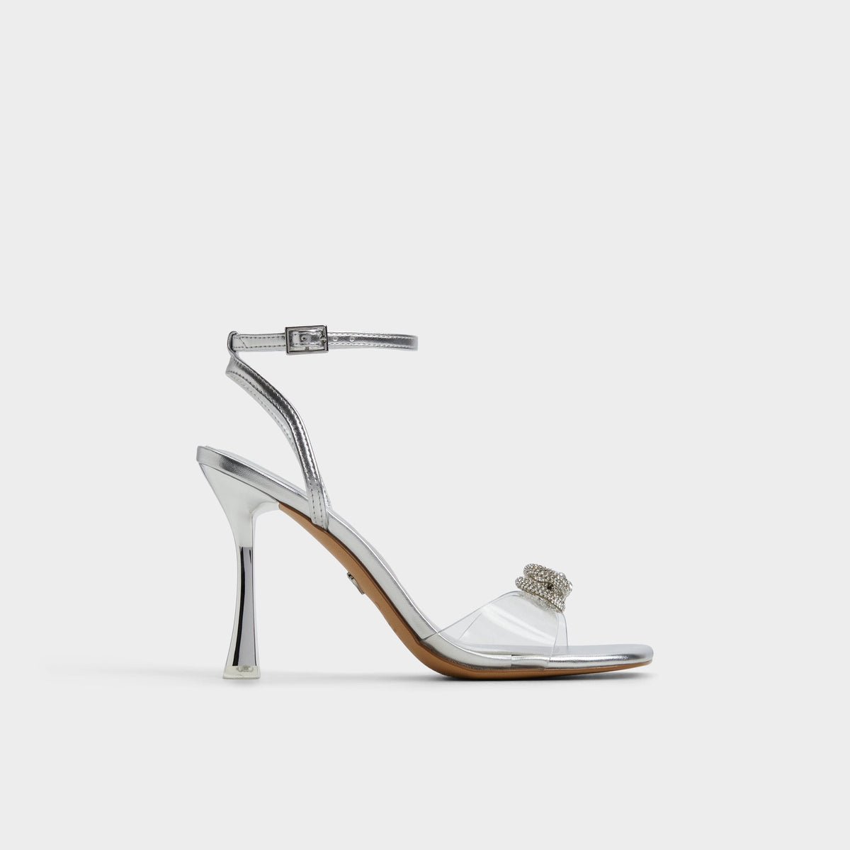 Aldo Ozley Silver Women's Strappy Heels - Strappy heeled sandal Women