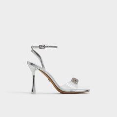 Aldo Ozley Silver Women's Strappy Heels - Strappy heeled sandal Women