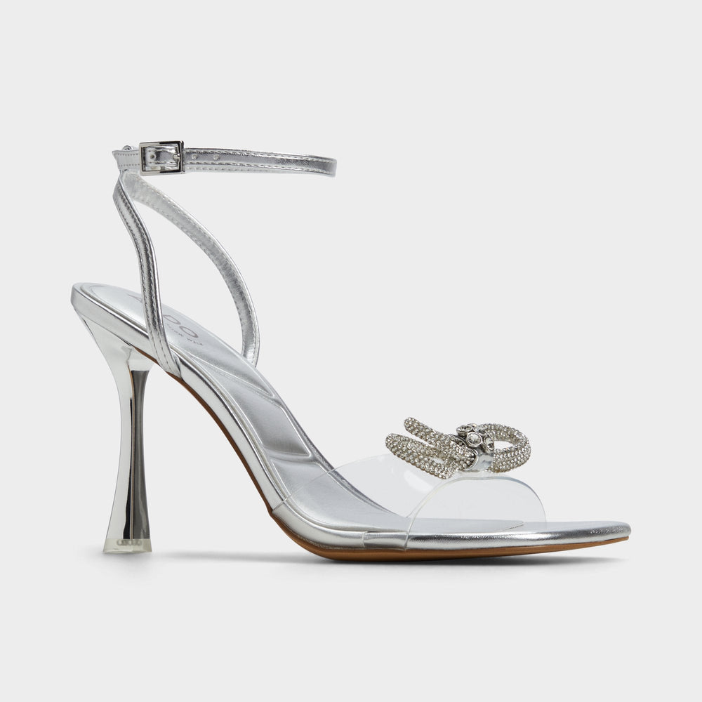 Aldo Ozley Silver Women's Strappy Heels - Strappy heeled sandal Women