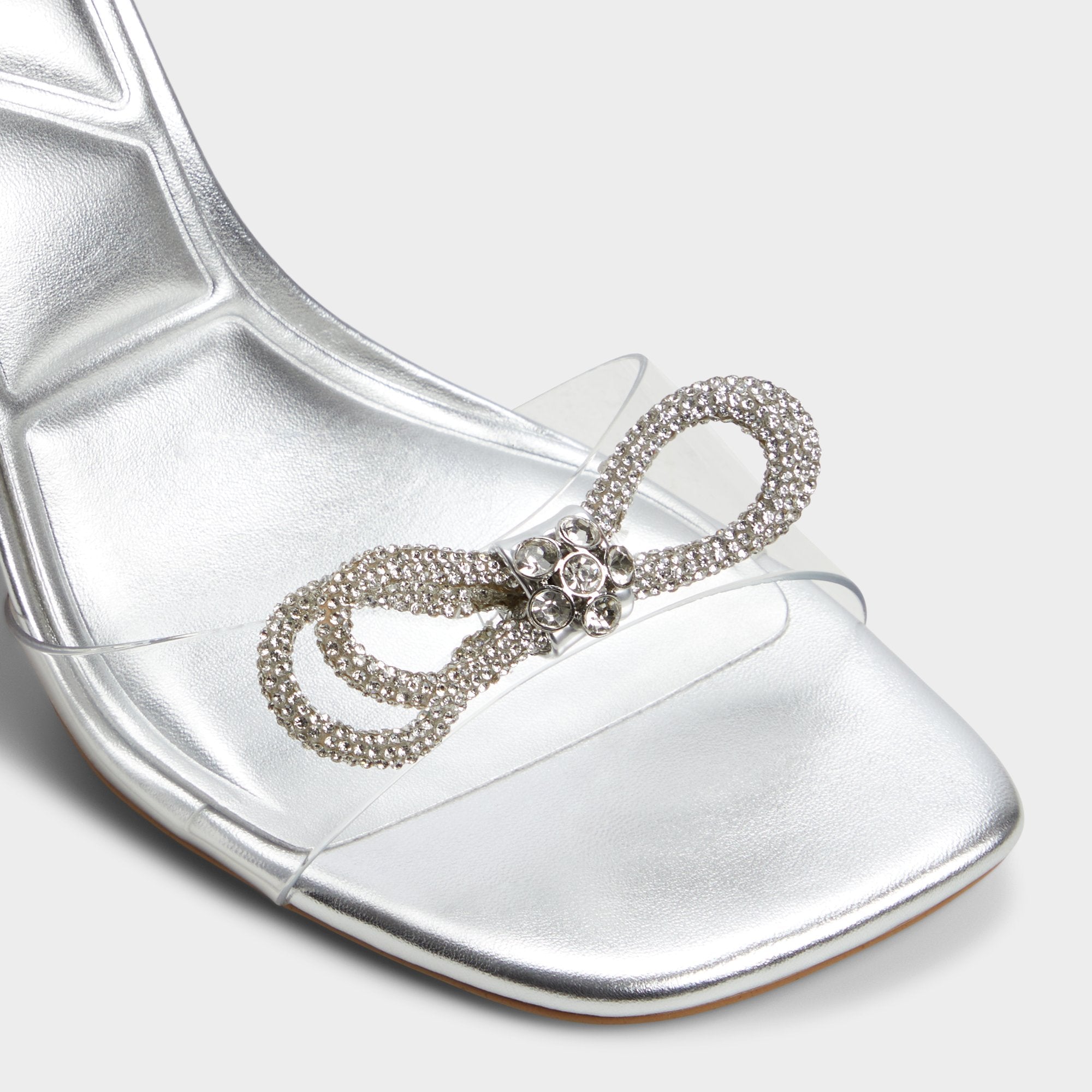 Aldo Ozley Silver Women's Strappy Heels - Strappy heeled sandal Women