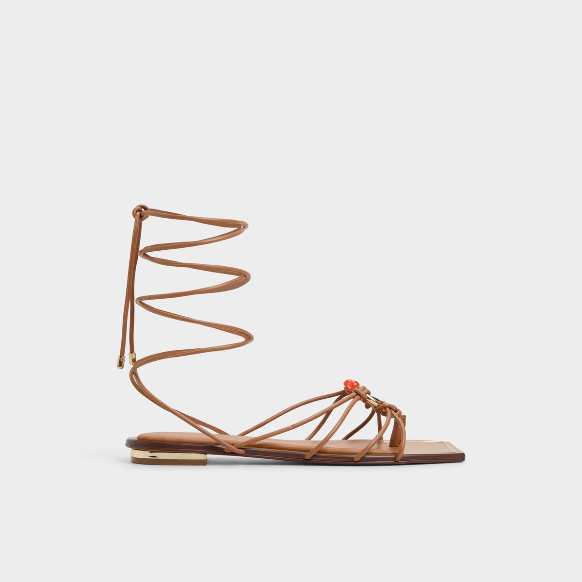 Aldo Nirena Medium Brown Women's Flats - Strappy flat sandal Women