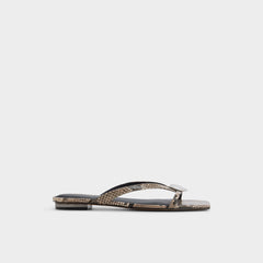Aldo Iliria White/Black Women's Flats - Slide sandal Women