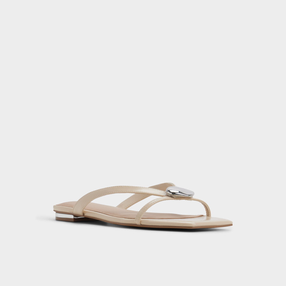 Aldo Iliria Beige Women's Flats - Slide sandal Women