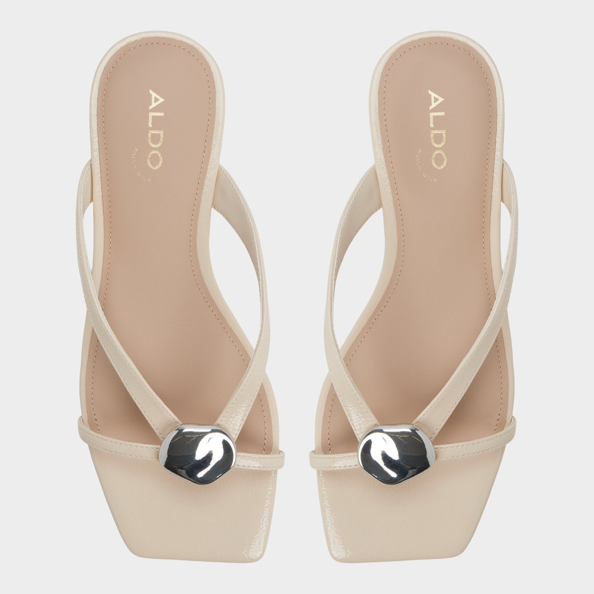 Aldo Iliria Beige Women's Flats - Slide sandal Women
