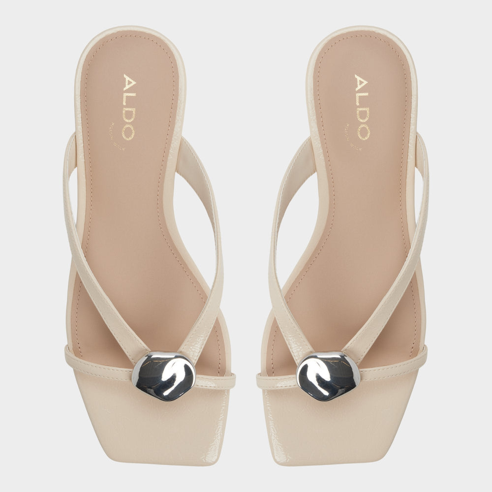 Aldo Iliria Beige Women's Flats - Slide sandal Women