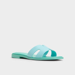 Aldo Itsandal Turquoise Women's Flats - Slide sandal Women