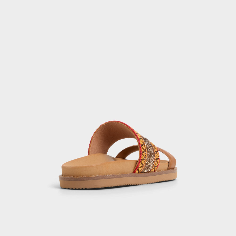 Aldo Beachvacay Brown Multi Women's Footbed sandals -  Women