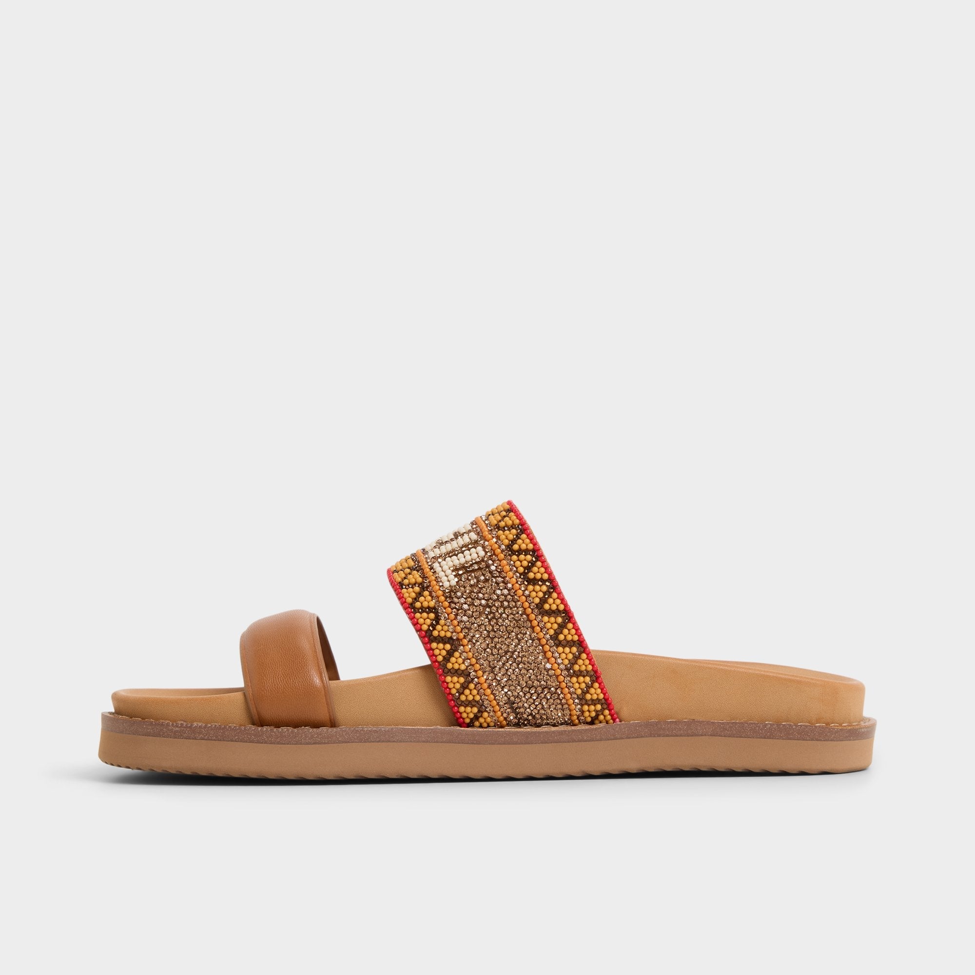 Aldo Beachvacay Brown Multi Women's Footbed sandals -  Women