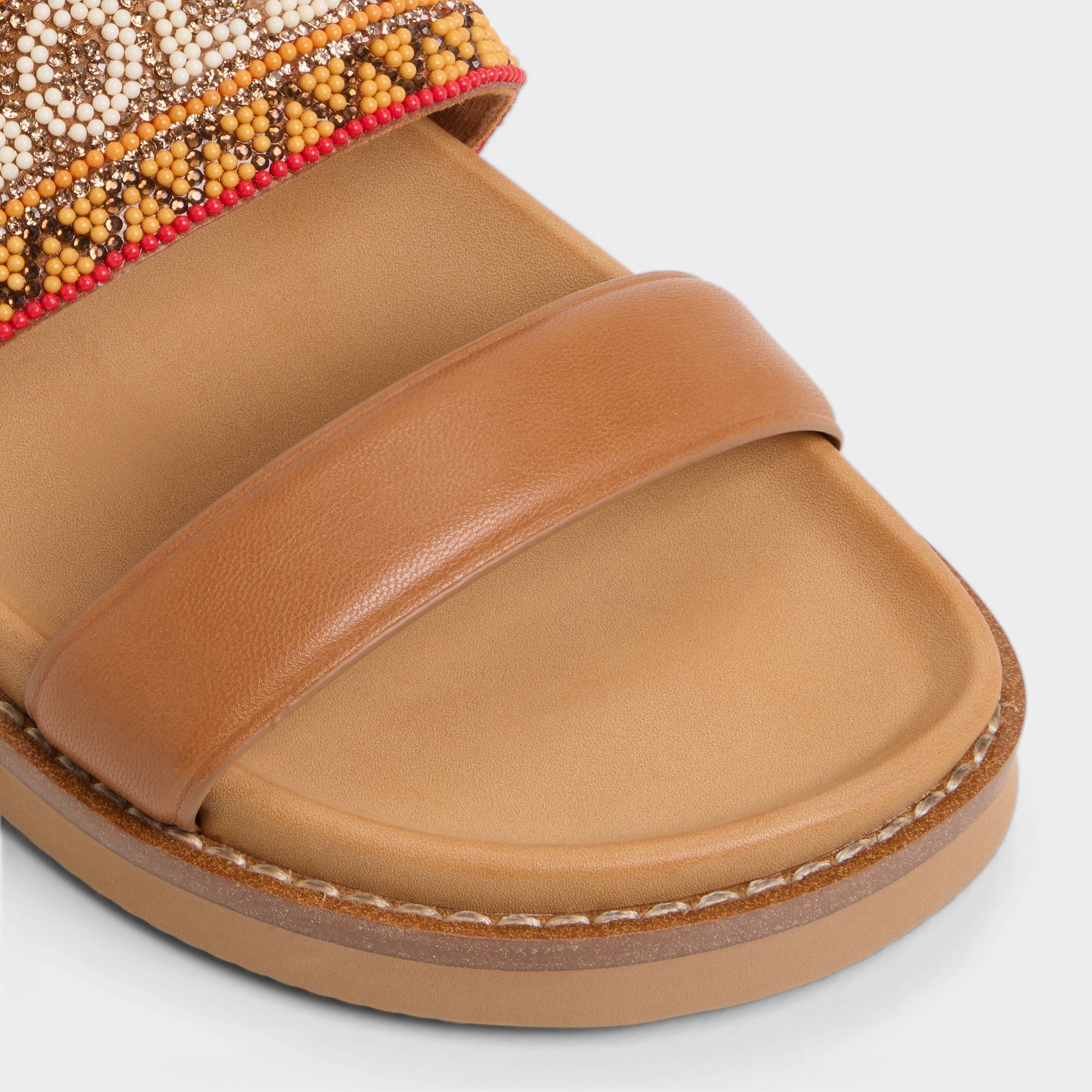 Aldo Beachvacay Brown Multi Women's Footbed sandals -  Women