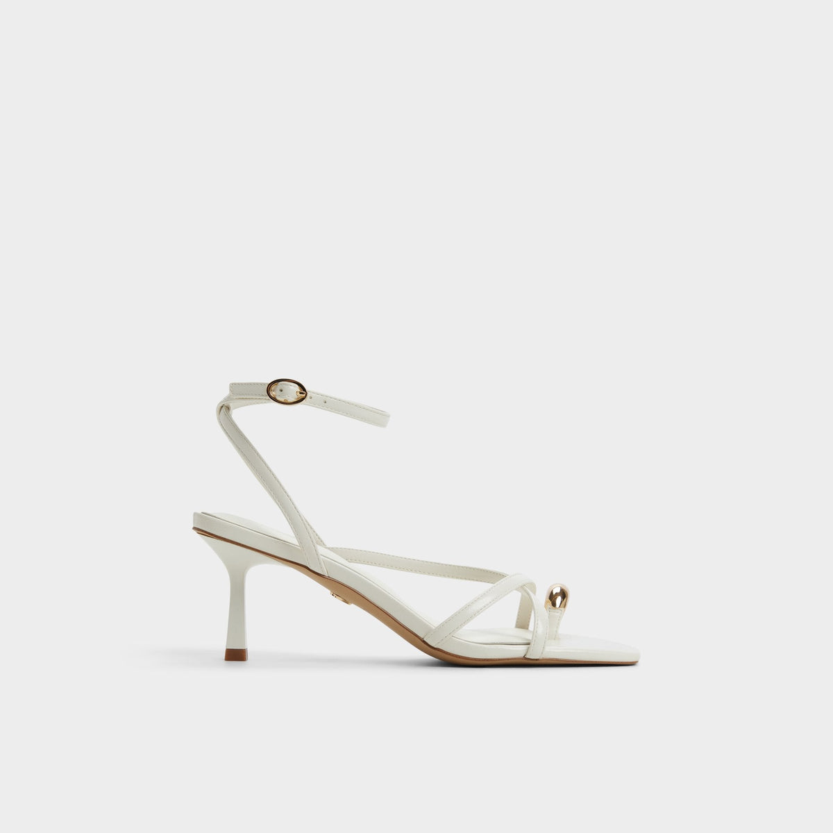 Aldo Elodiah White/Bone Women's Travel essentials - Strappy heeled sandal, Stiletto heel Women