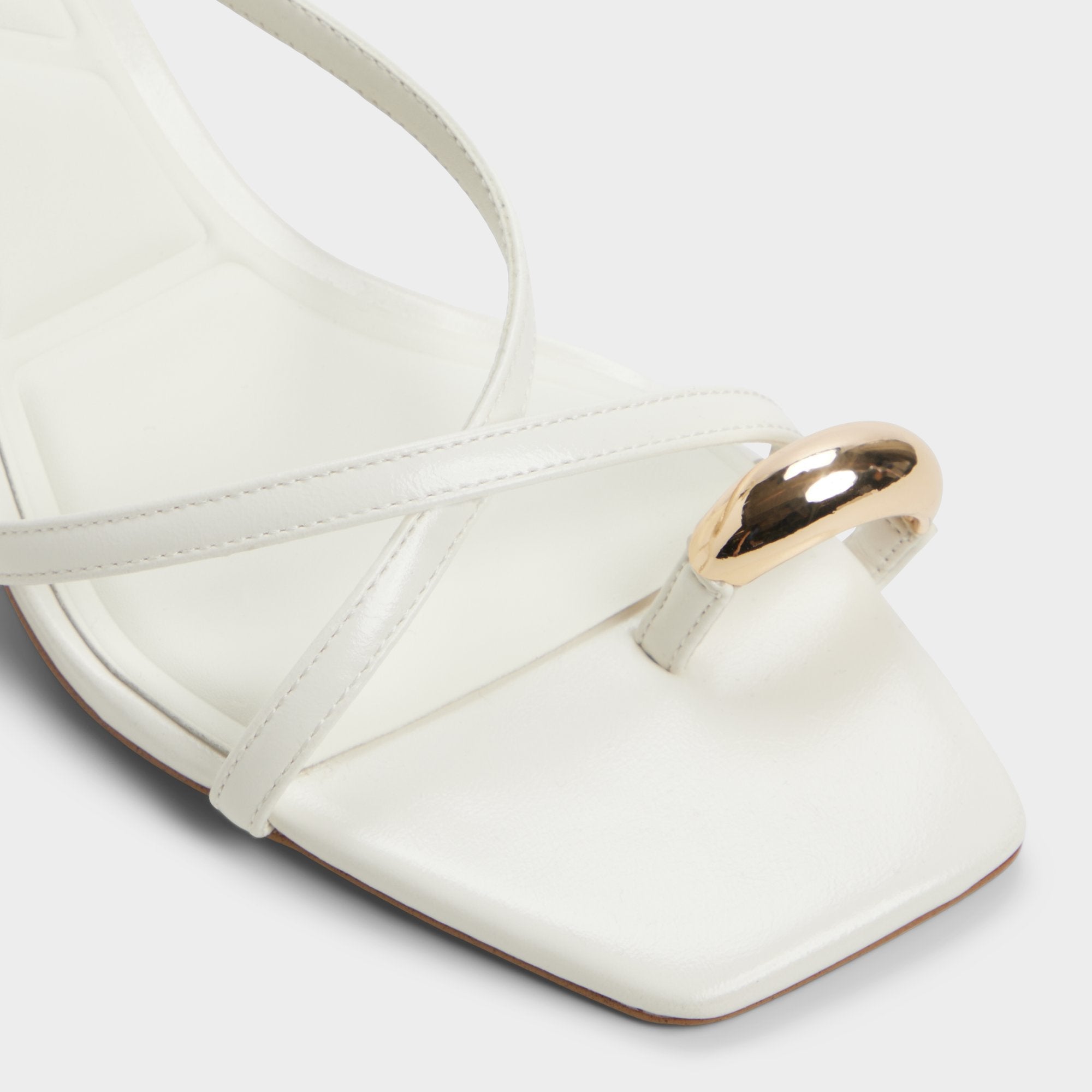 Aldo Elodiah White/Bone Women's Travel essentials - Strappy heeled sandal, Stiletto heel Women