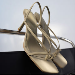 Aldo Riva Other Green Women's Strappy sandals - Sling back heeled sandal, Stiletto heel Women