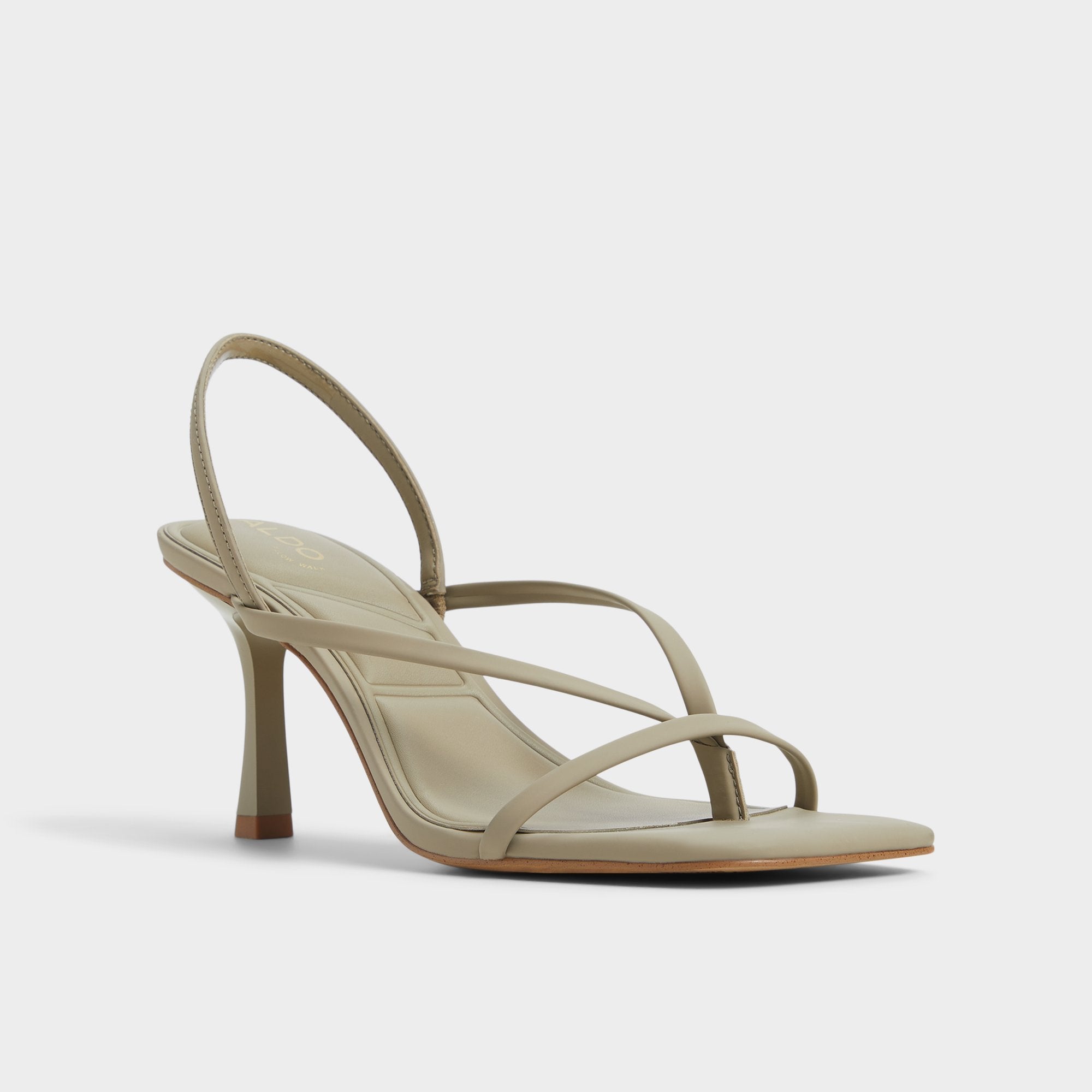 Aldo Riva Other Green Women's Strappy sandals - Sling back heeled sandal, Stiletto heel Women