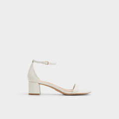 Aldo Calliope White/Bone Women's Block heels - Heeled sandal, Block heel Women