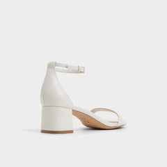 Aldo Calliope White/Bone Women's Block heels - Heeled sandal, Block heel Women