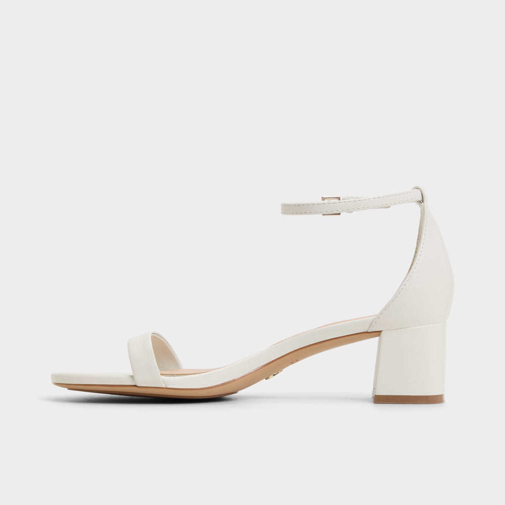 Aldo Calliope White/Bone Women's Block heels - Heeled sandal, Block heel Women