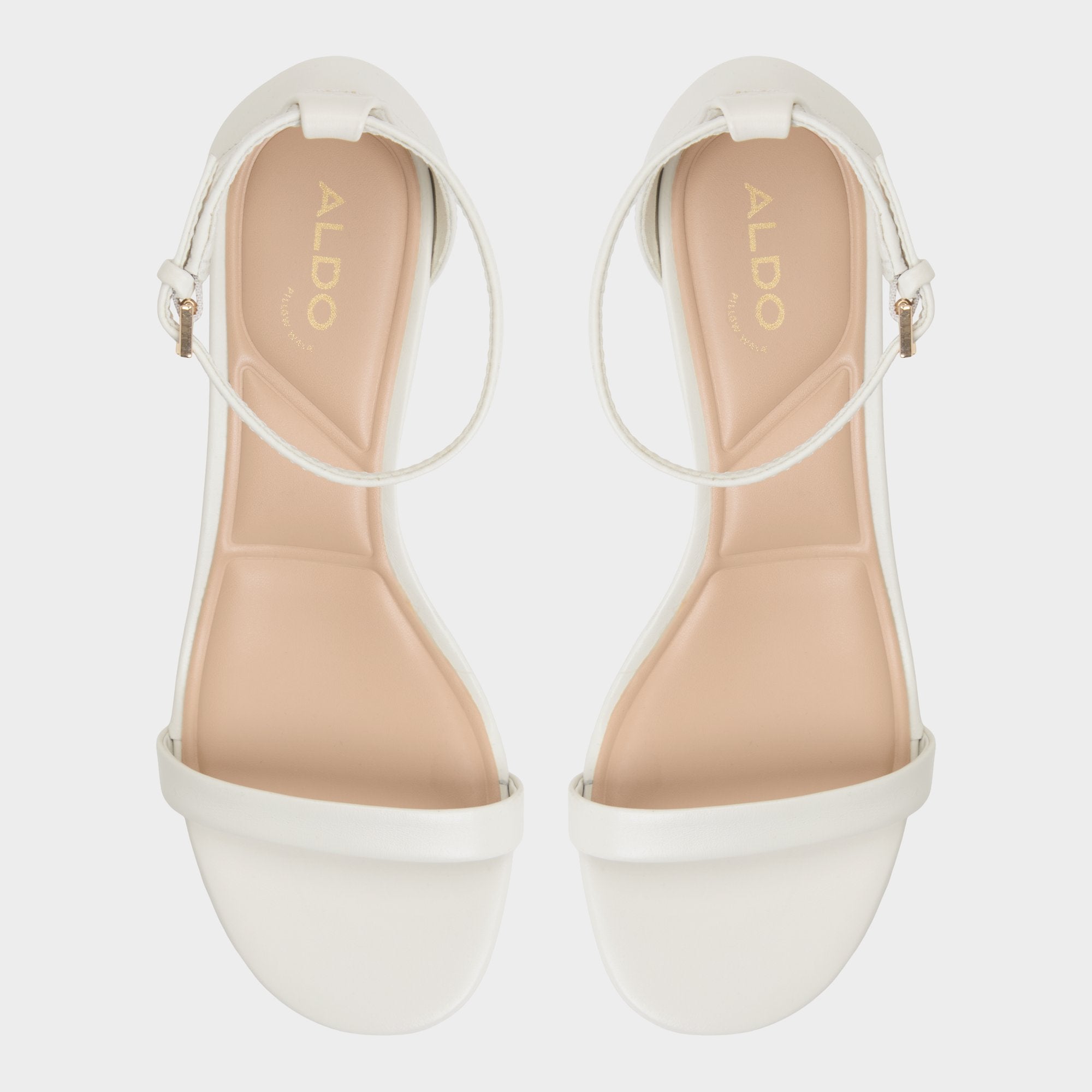 Aldo Calliope White/Bone Women's Block heels - Heeled sandal, Block heel Women