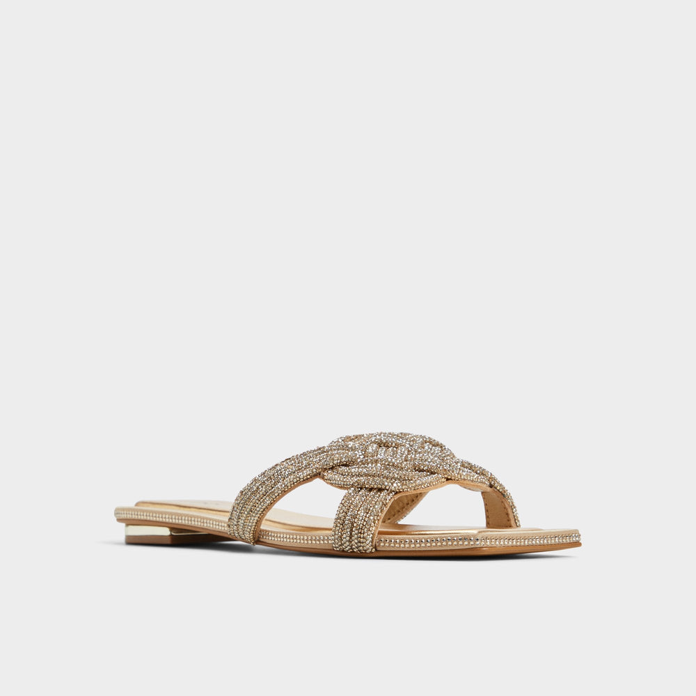 Aldo Karlina in Gold - Slide sandal Women
