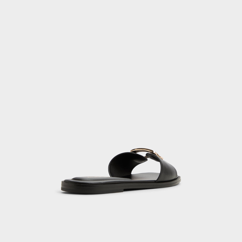 Aldo Tidella Black Women's Flats - Slide sandal Women