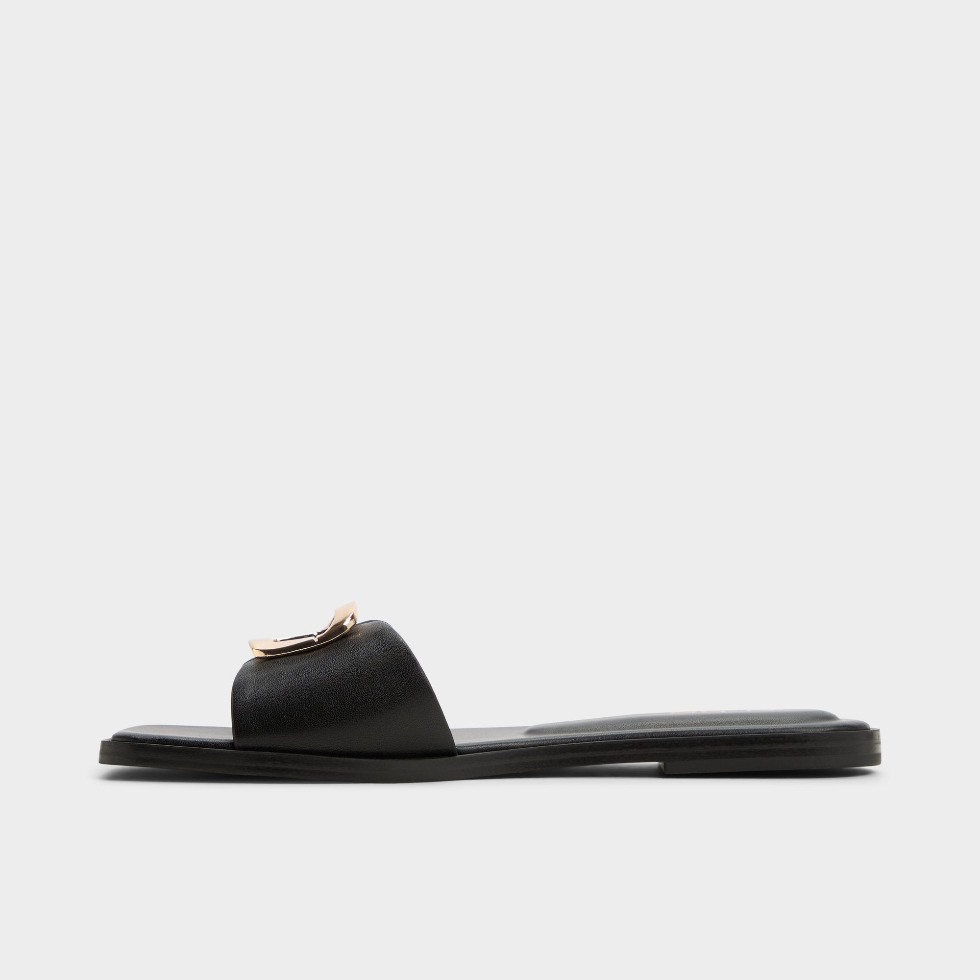 Aldo Tidella Black Women's Flats - Slide sandal Women