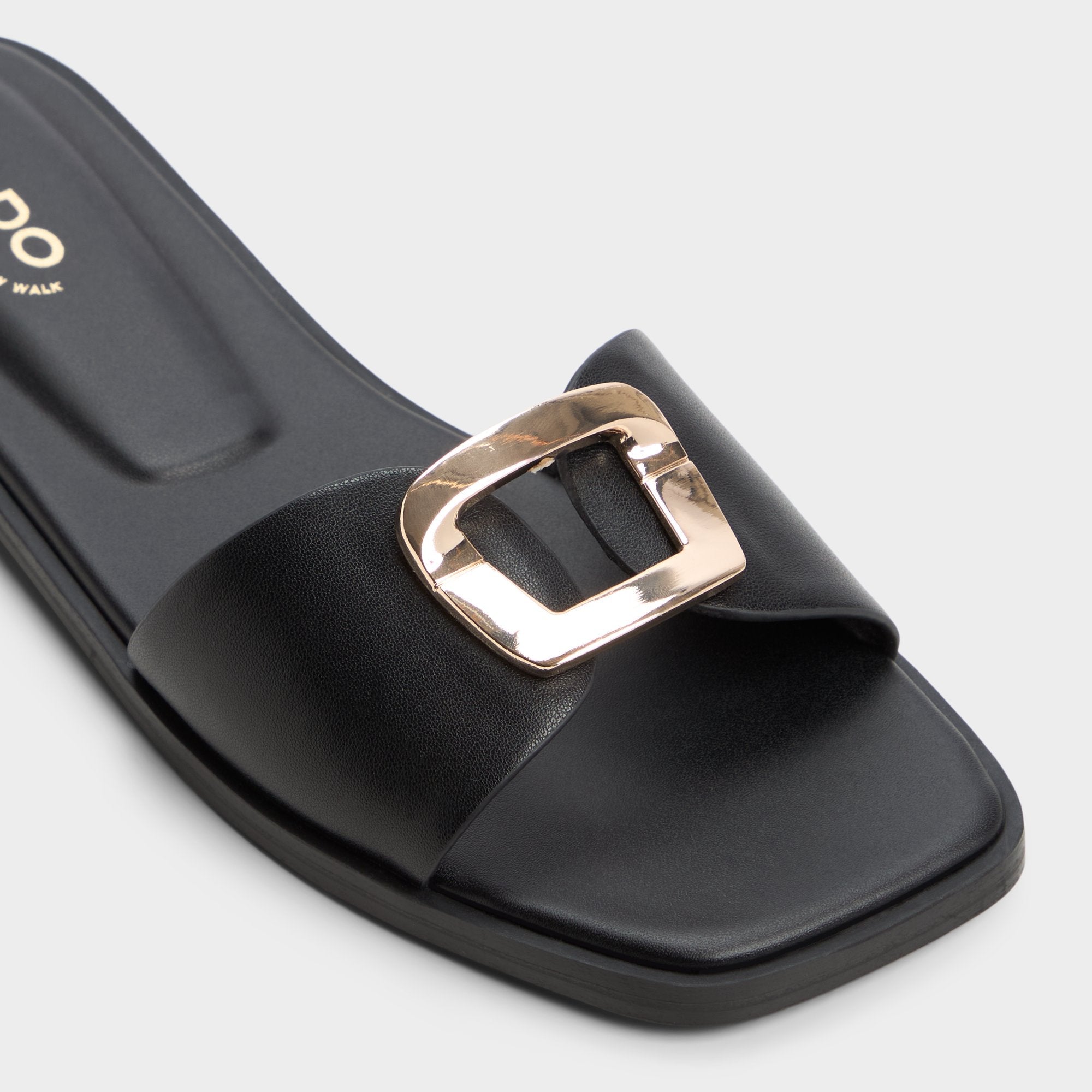 Aldo Tidella Black Women's Flats - Slide sandal Women