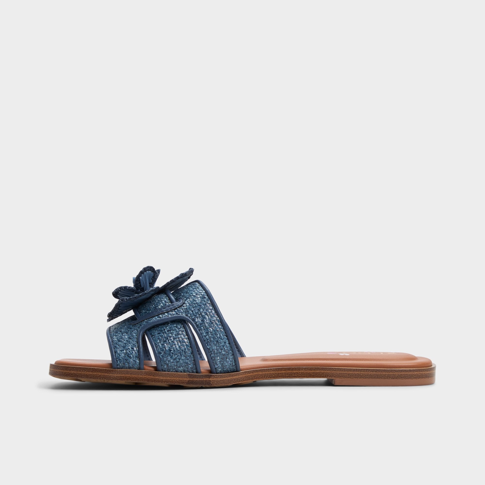 Aldo Seaflower Denim Women's Flats - Slide sandal Women
