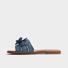 Aldo Seaflower Denim Women's Flats - Slide sandal Women