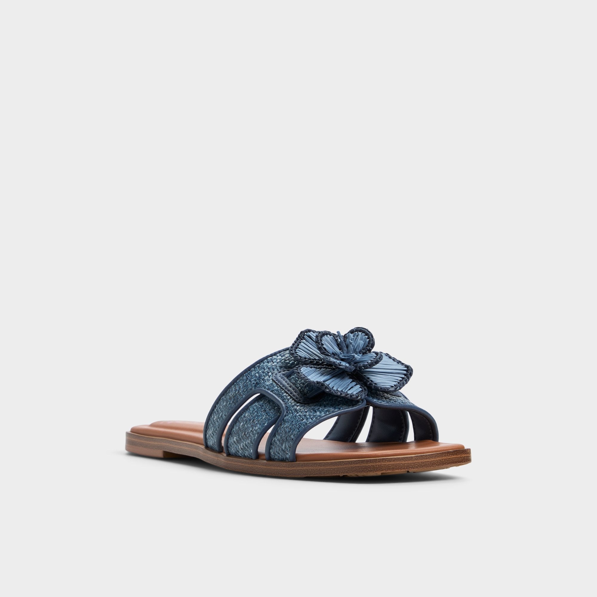 Aldo Seaflower Denim Women's Flats - Slide sandal Women