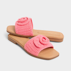 Aldo Sabbia Medium Pink Women's Flats - Slide sandal Women