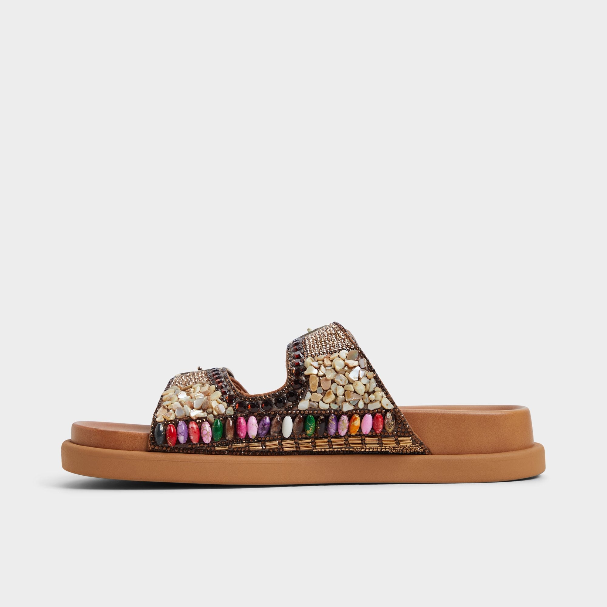 Aldo Bohochic Open Brown Women's Footbed sandals - Footbed sandal Women